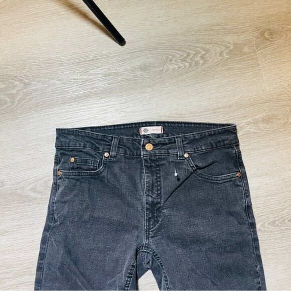Dickies Vintage Bootcut Denim Jeans Women's Size 8 Black - Picture 6 of 7